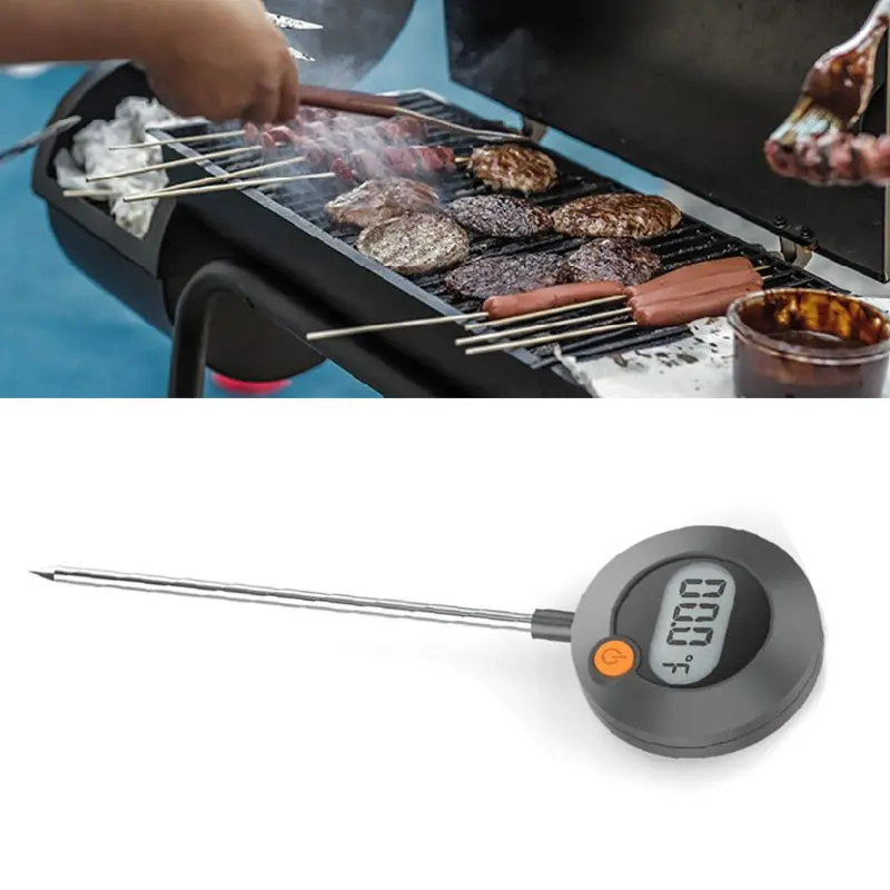 Digital Food Thermometer Waterproof LCD Display Instant Read Cooking Tools X4YD