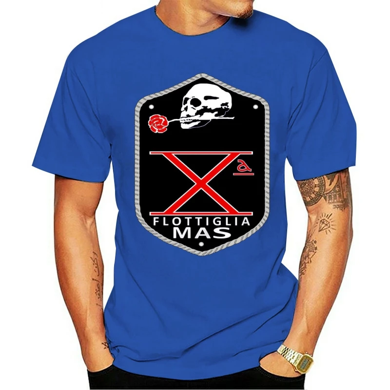 

2020 Leisure Fashion 100% Cotton O-neck T-shirt ITALIAN FLOTTIGLIA DECIMA MAS WWII - NEW WHITE Novelty Cool Tops