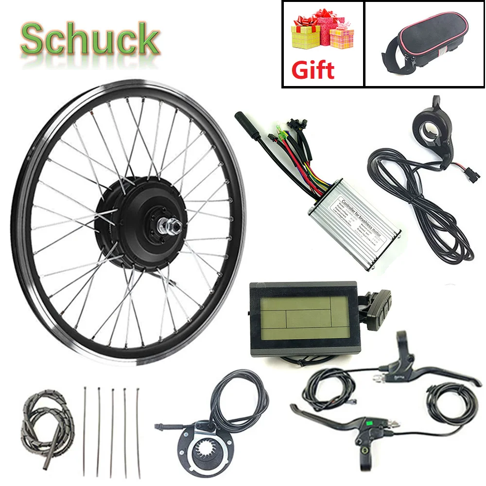 ^Cheap Schuck E Bike Conversion Kit front wheel Electric Bike Conversion kit 24V 250W with LCD3 Display 16-28 inch 700C Ebike Kit