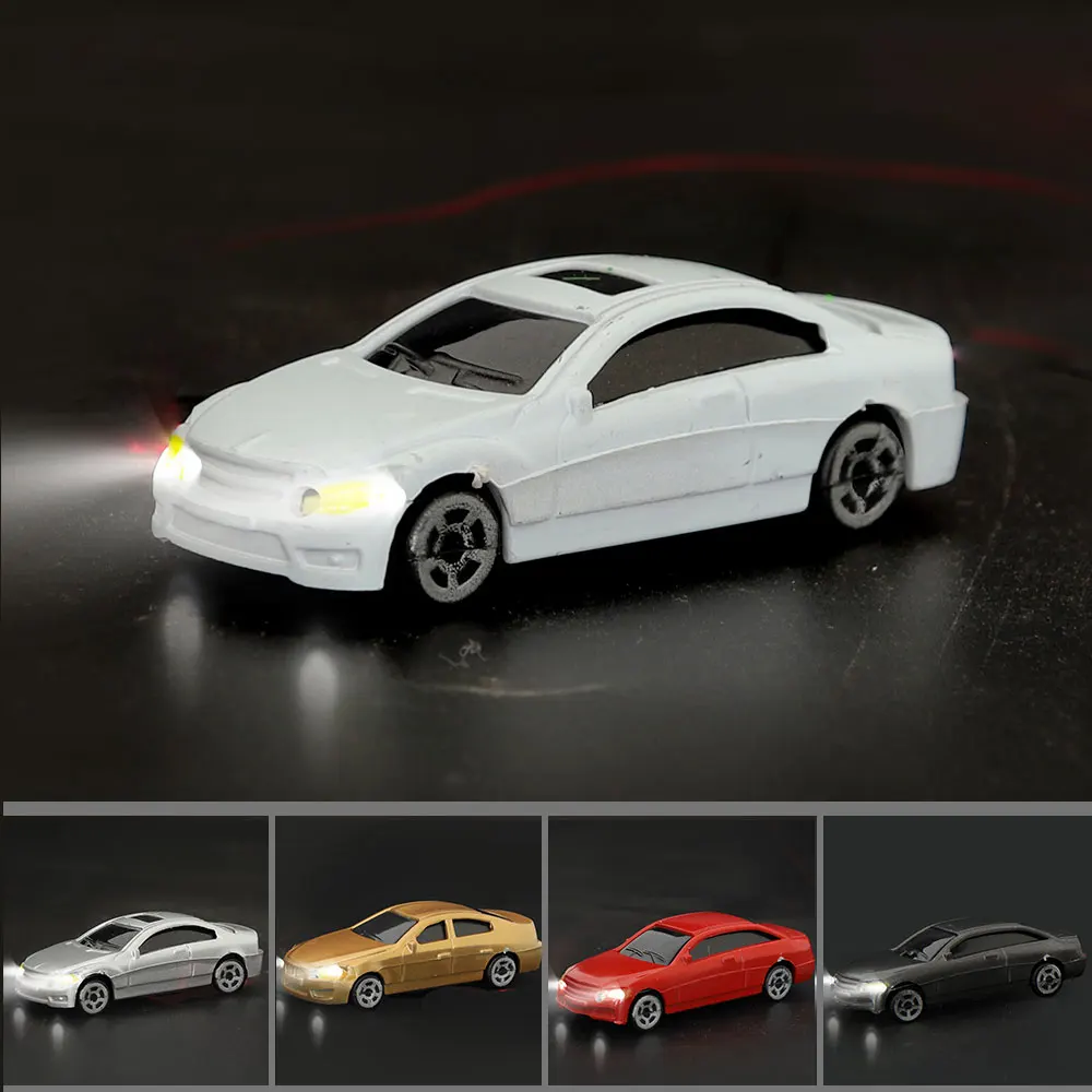 

Scale 1:100 1:150 1:200 Mini Luminous Car Model 12V ABS Vehicles For DIY Sand Table Street Road Scene Layout Diorama Kits 10Pcs