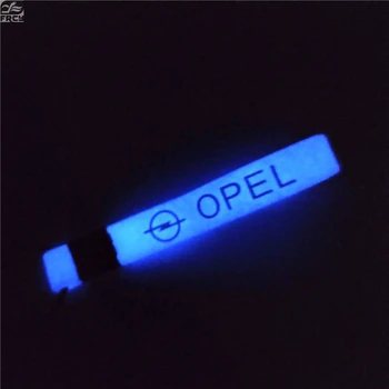 

blue Car Silicone Emblem Badge Car Keychain KeyRing For OPEL Corsa Insignia Astra Antara Meriva Car Styling Accessories