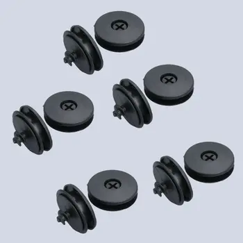

20pcs Floor Mat Clips Grips Clamps Floor Sleeves Premium Black Durable