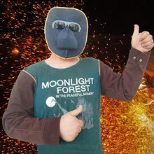 Рабочее место кожаные перчатки для сварки рукав защиты рук сварочный огонь Arm для сварочных работ с длинным рукавом Одежда-устойчивая изоляция DFS0085