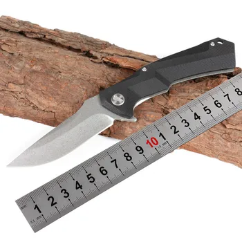 

Promotion BF447 Survival Tactical folding Knife 8Cr13 STONE WASH Blade Black G10 Handle fold Blade Knives With Original gift box