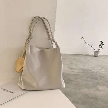 

One Shoulder Bags Cross Body Bag Large-Capacity Bags For Female 2020 New Trend Korean-Style Bucket Pack Design Single-Shoulder