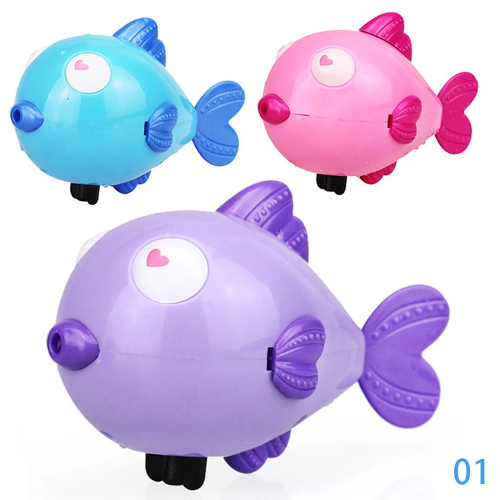 Fish 1 шт. креативные Детские заводные игрушки милые детские игрушки для купания - Цвет: Fish