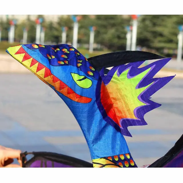 New Children Kids Gift 3D Dragon 100M Kite Single Line With Tail Kites Outdoor Fun Toy Kite Family Outdoor Sports Toy 5