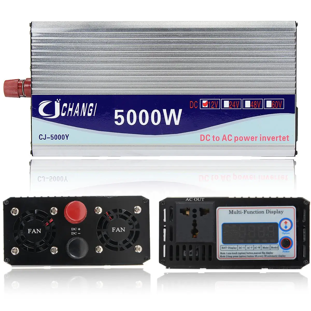Солнечный инвертор 12V/24V/48V 220V 5000W 10000W пики модифицированный синусоидный инвентор