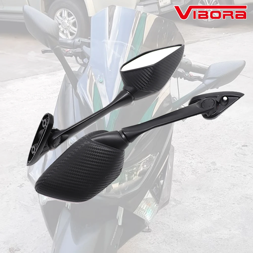 

Motorcycle Adjustable Angel Carbon Fiber Texture Rearview Mirror Side Mirror for Yamaha Nmax155 Xmax300 Honda ADV150 Forza300