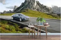 custom Photo wallpaper on the wall Sports car racing highway mountain road room home decor 3d wallpaper for the bedroom wall