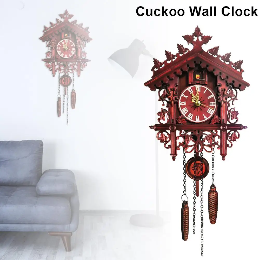 Настенные часы Cuckoo черный лес деревянные часы Cuckoo черный лес ручные резные часы Cuckoo домашний декор 7,48*9,84* 1.97in