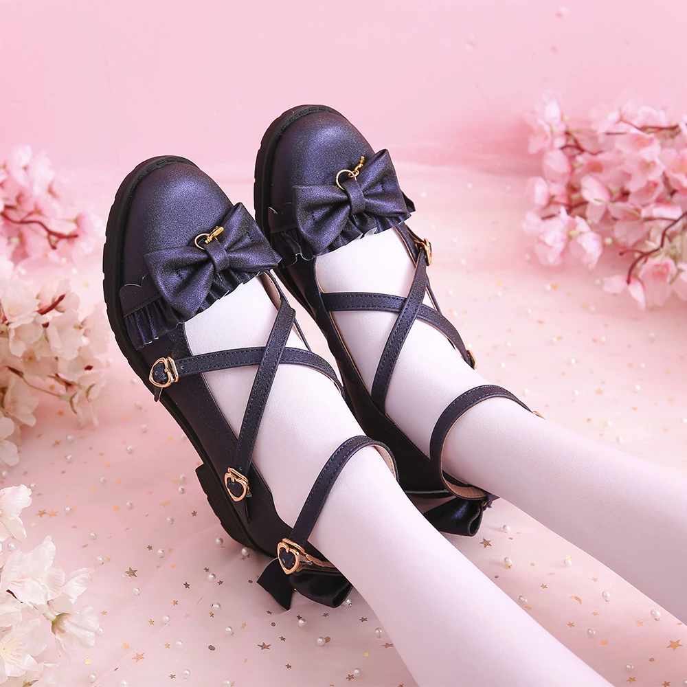 Японская обувь в стиле Феи Лолиты; милые туфли на среднем каблуке в винтажном стиле; обувь в стиле Лолиты; обувь принцессы; Kawaii girl Victoria