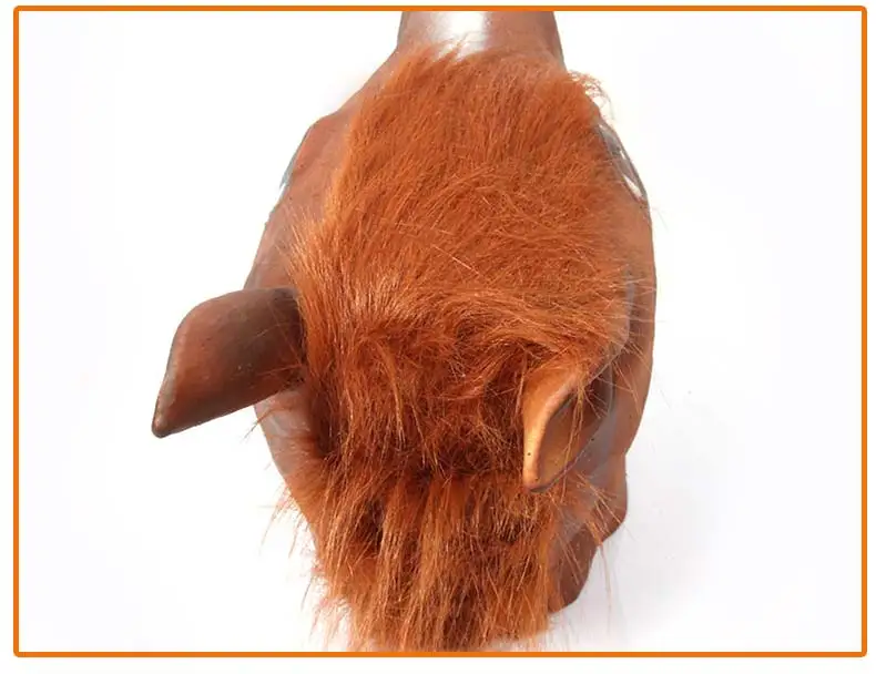 1 pcs Halloween horse head mask Cosplay white dog horse Jun latex horse year animal Unicorn full face headgear