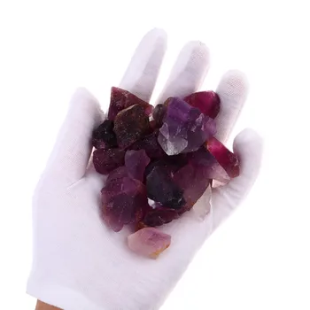 

Natural Purple Fluorite Decoration Crystal Original Stone DIY Jewelry Raw Materials Crystal Ore For Necklace Bracelet