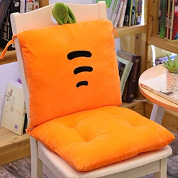 L Carrot Фрукты плюшевая подушка для сиденья, мягкая противоскользящая подушка для фруктов растения, соединенное сиденье для отдыха клубника, ананас морковь кактус S/L - Цвет: L Carrot