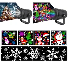 Projecteur LED flocon de neige, lumière de scène, noël, atmosphère de vacances, fête en famille, lampe de décoration de noël