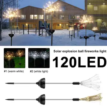 

Solar Energy Creative Fairy Bouquet Dandelion Lights Solar Fairy Light Firework String Light Xmas Decor Christmas Home