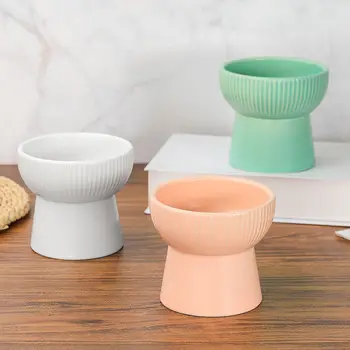 

ceramic Raised Cat Bowls, Stress Free, Backflow Prevention, Dishwasher and Microwave Safe, Lead & Cadmium Free