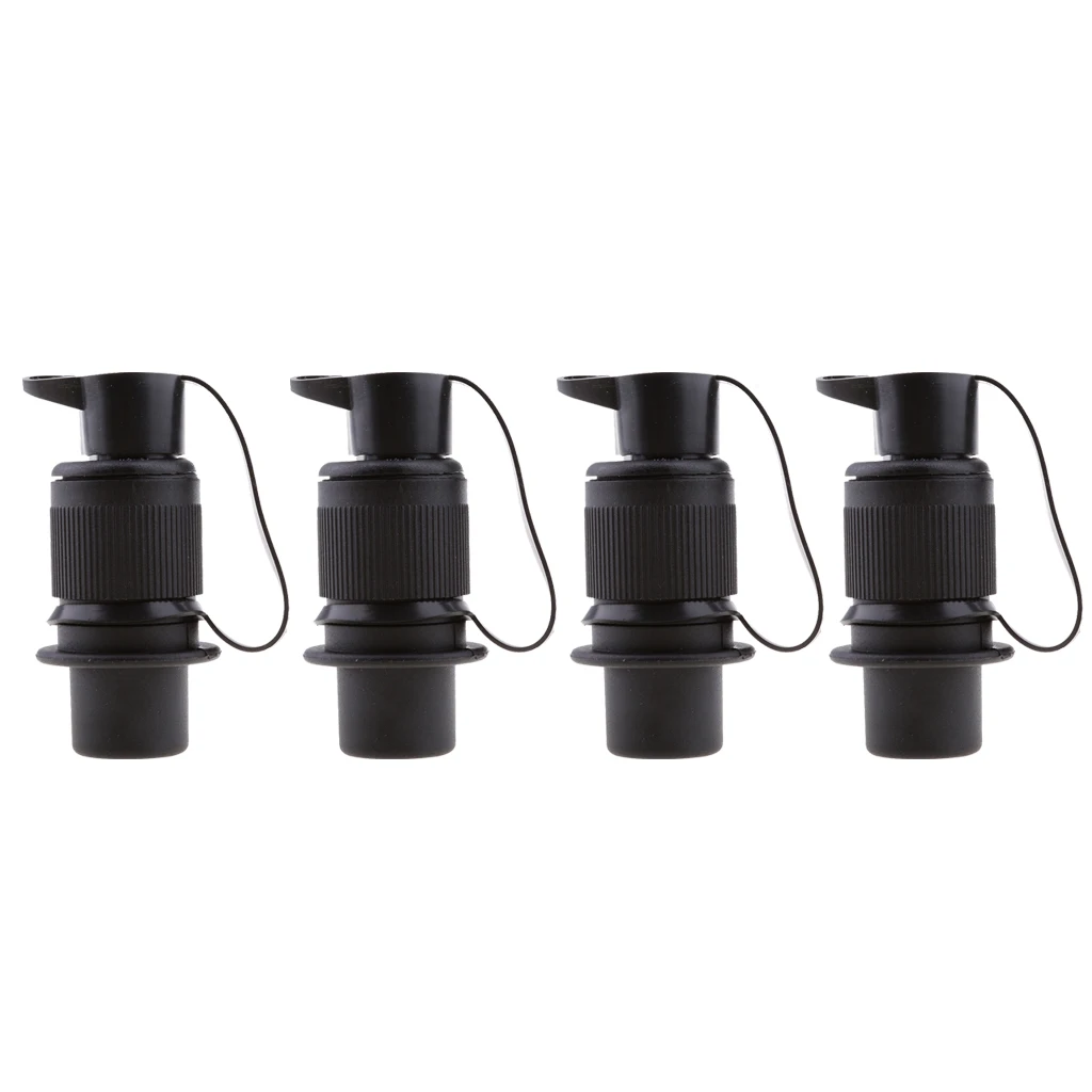 4 X Caravan Truck Boat Tow Electrical Wire Connector 3  Socket Black