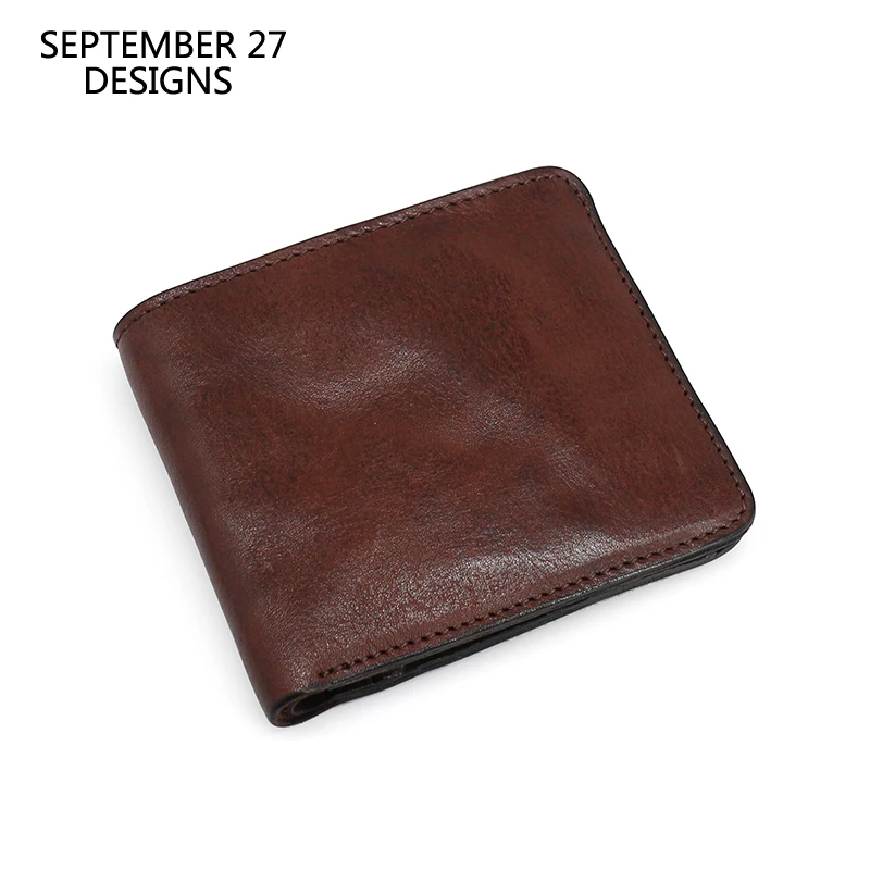 Luxury Designer Mens Wallet Genuine Cowide Leather Bifold Short