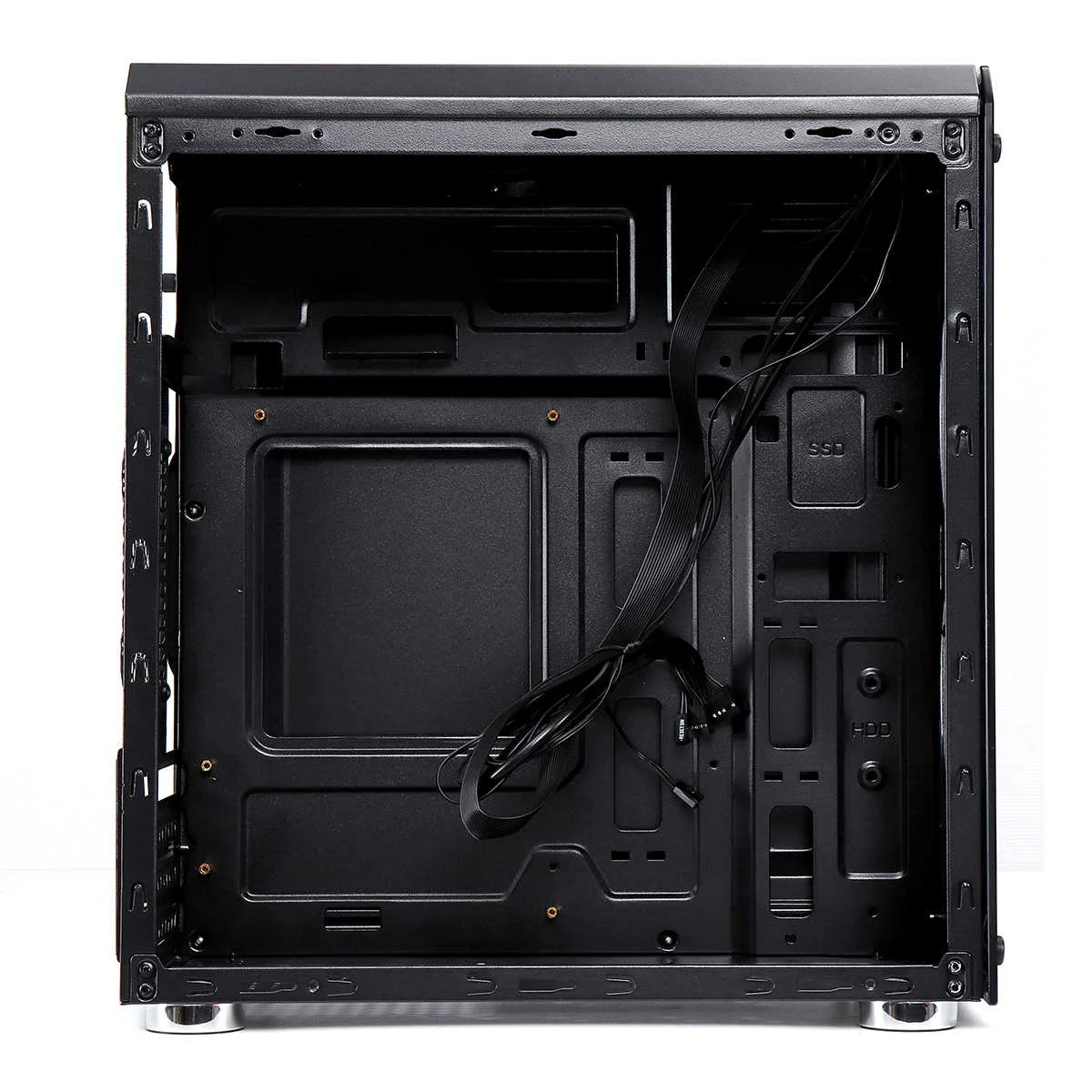Мини ATX игровой компьютер ПК Чехлы башни стеклянная панель Настольный системный блок компьютера Полноразмерное прозрачное шасси