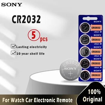 

5pcs For SONY CR2032 Lithium Button Coin Cell Batteries 3V CR 2032 DL2032 ECR2032 BR2032 Battery For Watch Electronic Remote