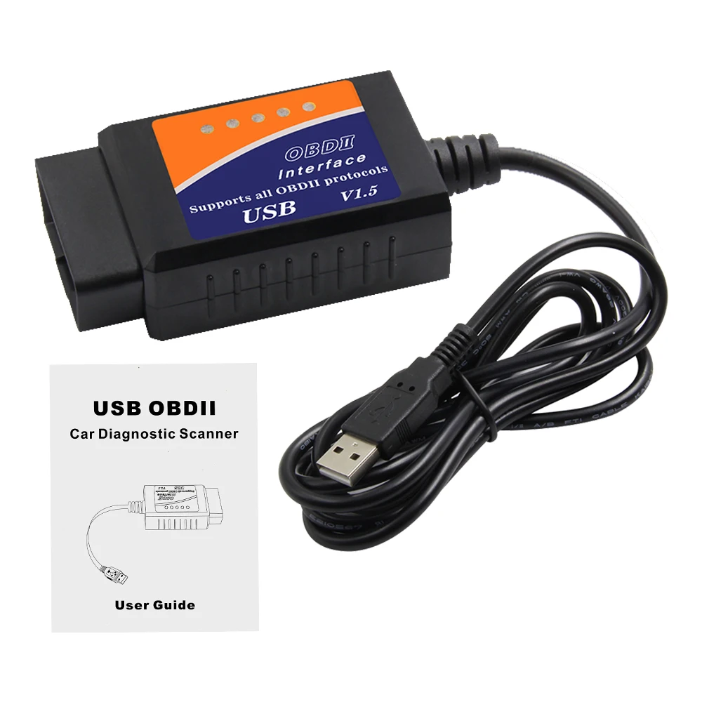 Диагностический сканер OBD2 Super PIC18F25K80 ELM327 usb V1.5 Elm327 USB Mini ELM 327 в 1 5 OBDII