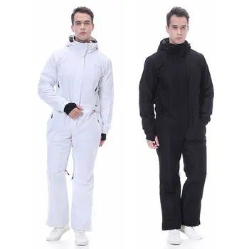 

2020 New Ski Suit Men Winter-30 Temperature Mountain Ski Jacket Snowboard Pants Men Waterproof Winter Warm Snow Jumpsuit Brands