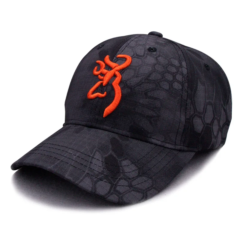 

New Fashion BROWNING Embroidered Men Hunting Cap Men's Sports Cap 2020 Camo Women's Baseball Caps Hip Hop Summer Hat Adjustable