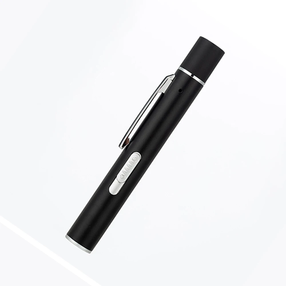 Три в одном флэш-светильник лазерная трубка USB интерфейс лазерная ручка Магнитная задняя крышка лазерный инфракрасный+ белый светильник+ УФ фиолетовый - Цвет: Черный