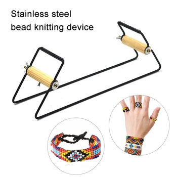 

DIY Wood Weaving Beading Loom Kit for Jewelry Bracelet Handmade Knitting Machine Wood Alloy Material XH8Z