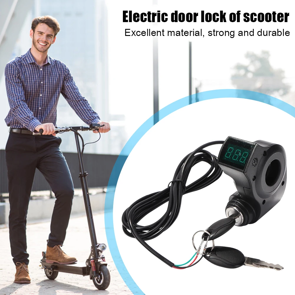 Electric Scooter Bike 2pcs Ignition Keys & 1pc Lock Outdoor Cycling Accessories 