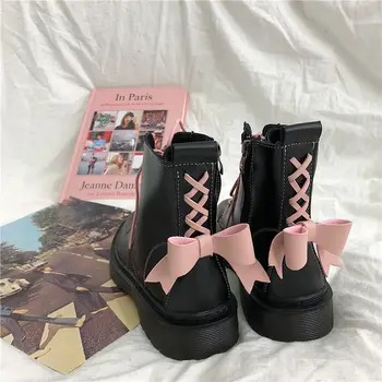 Lolita Bow Ankle Boots