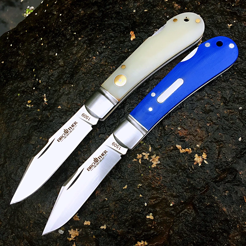 [brother 1509] 60hrc Pocket Knife Modern Tradtional Folding Knives Vg10