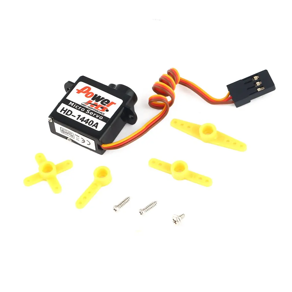 

4pcs Power HD 1440A Micro Mini 0.8kg Steering Analog Plastic Gear Servo High Torque for RC Car Robot Airplane Drone DIY