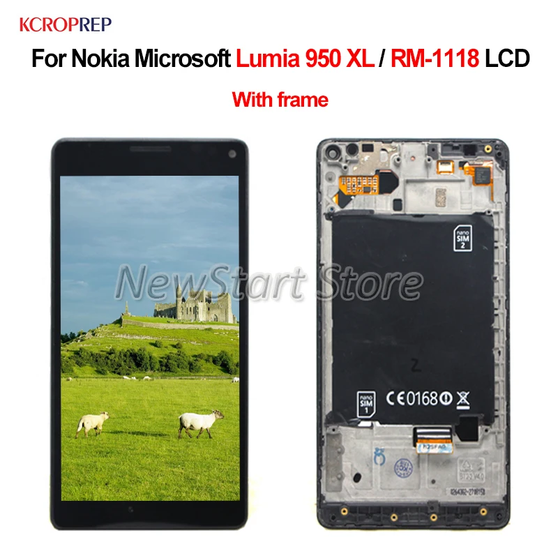 Для Nokia microsoft Lumia 950XL 950 XL RM-1118 ЖК-дисплей с сенсорным экраном дигитайзер сборка для