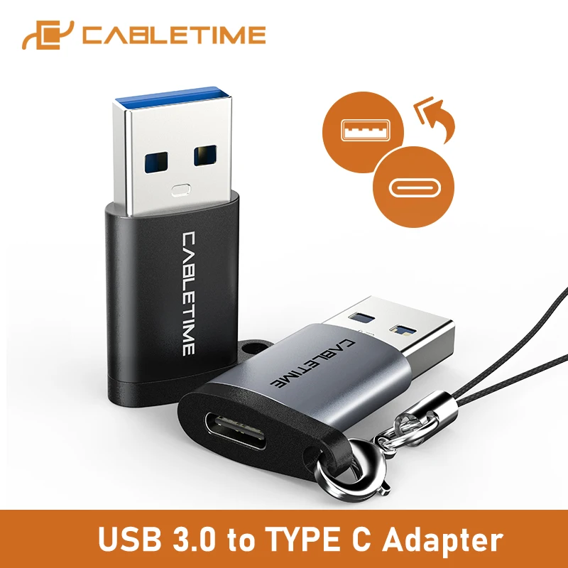 Адаптер CABLETIME Type C USB к 3 0 A папа OTG для быстрой зарядки и синхронизации Macbook Air Matebook X