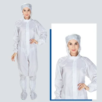 

Reusable Protective Overalls Suit Splashproof Coveralls Isolation Clothing+Soft Shoe Cover Hooded Dust-Proof Coveralls M-XXL