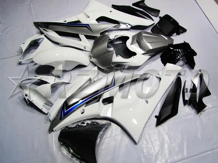 4 подарка ABS полный комплект обтекателей для YAMAHA YZF-R6 2006 2007 Обтекатели набор YZF R6 06 07 литья под давлением под заказ белый серебристый