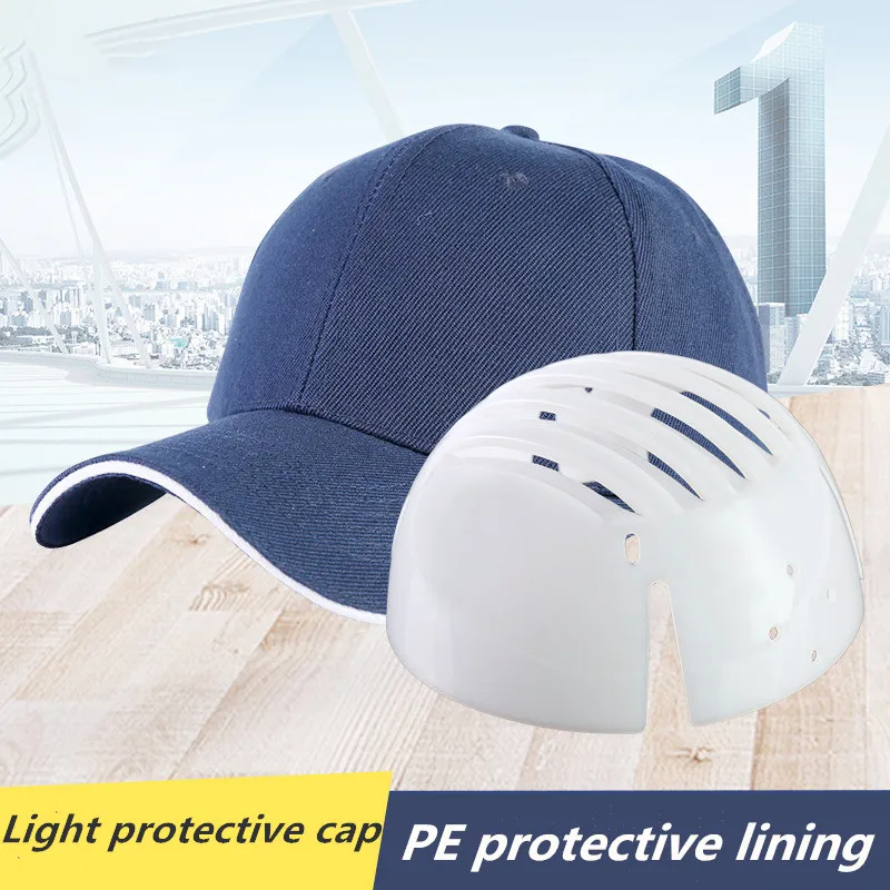 

Baseball helmet cap light tamper-proof collision breathable fabric lining site workshop labor protection work cap