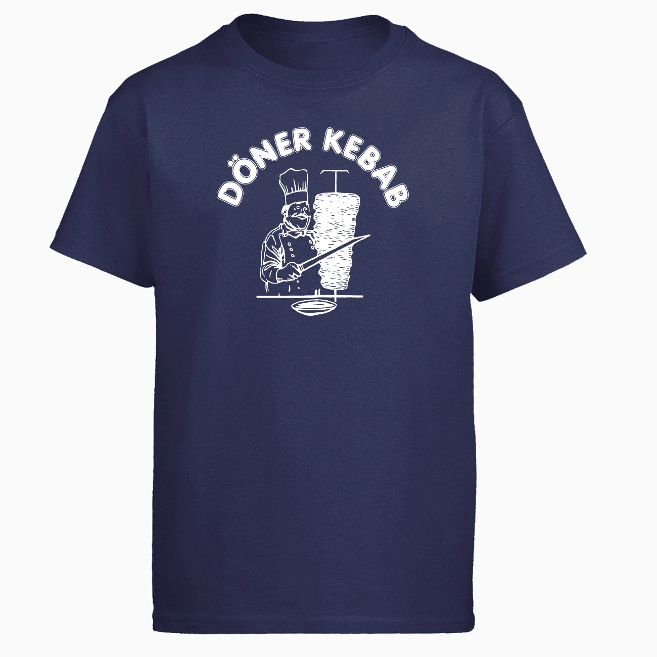 Doner kebabb Футболка мужская футболка забавные вкусные футболки летние хлопковые с коротким рукавом черные белые свободные Harajuku футболка с принтом Топ - Цвет: Dark blue 5
