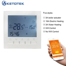 WIFI Smart Thermostat 16A AC220V Water/Electric Floor Heating Temperature Regulator Weekly Programmable Temperature Controller