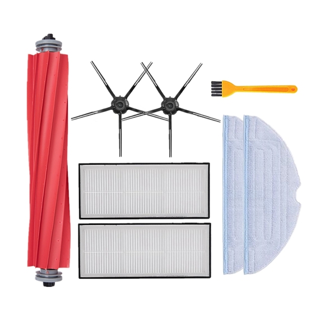 Replacement Parts Kit for Xiaomi Roborock S7 Robot Vacuum Cleaner Side Roller Main Brush HEPA Filter Mop Pads