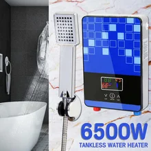 6500 Вт 220 В Электрический Водонагреватель проточный мгновенный бойлер для ванной Душевой набор термостат безопасный Интеллектуальный автоматически