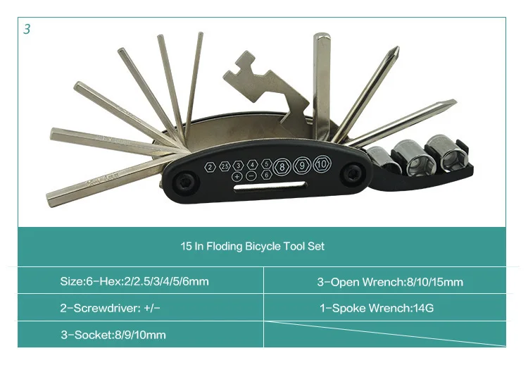 Инструменты для ремонта велосипедов/Набор для ремонта шин/складной шестигранный разъем инструмент для ремонта шин клей многофункциональный инструмент
