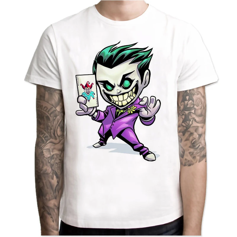 Joker Joaquin Phoenix T Shirt Short Sleeve Boy/girl/kids Top Short Tees Men T-shirt Halloween Horror Funny Oversize TShirt