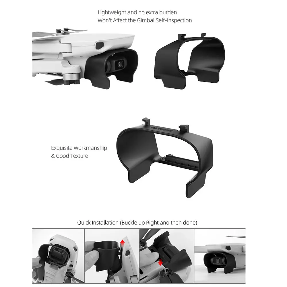 Sunnylife бленда объектива Антибликовая Gimbal крышка объектива Солнцезащитная Крышка для DJI Mavic Mini АКСЕССУАРЫ