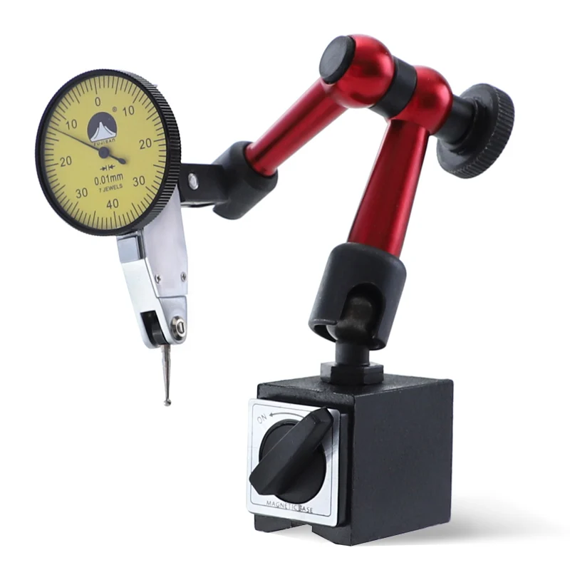 Preise FUJISAN 2 IN 1 Messuhr 0 0,8mm 0,01mm Stoßfest 7 Juwelen Mit Mini Universal Flexible magnetische Basis Messuhr