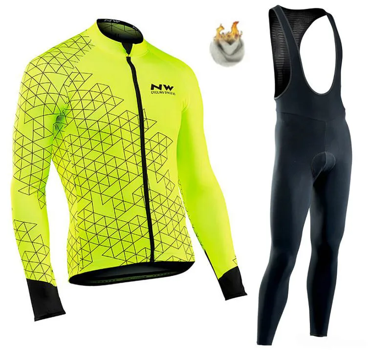 Northwave Pro Team Зимняя одежда для велоспорта дышащая Ropa Ciclismo Одежда с длинным рукавом для горного велосипеда одежда для спорта на открытом воздухе