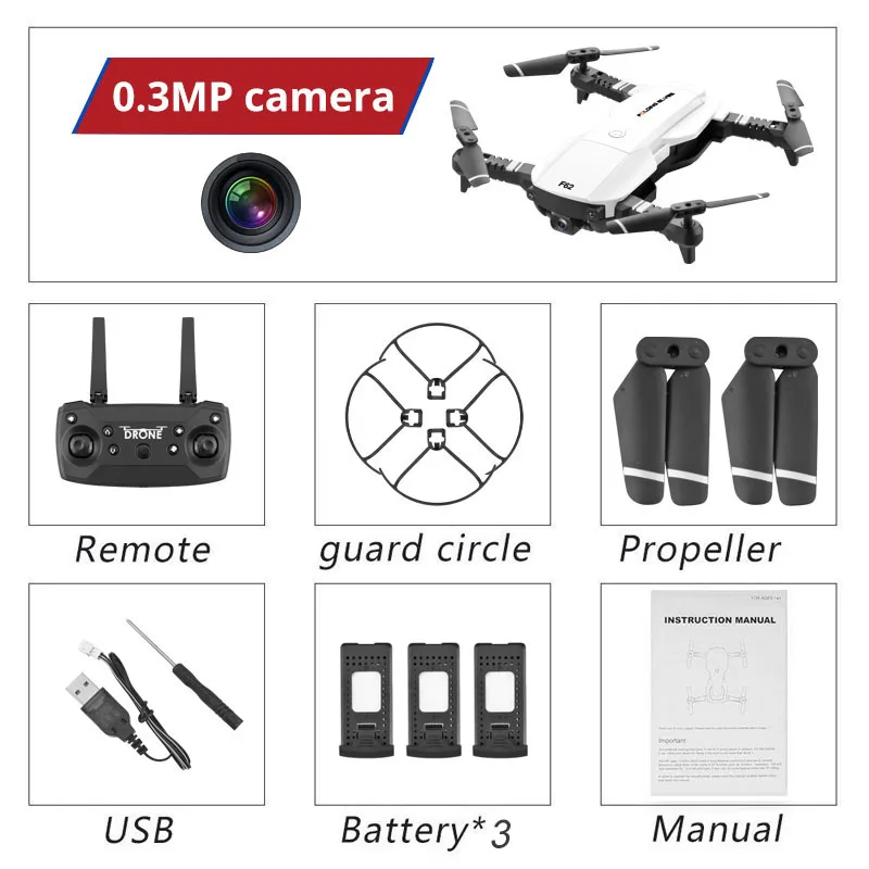 Дрон с камерой HD 4K Wifi HD широкоугольная камера Радиоуправляемый Дрон оптический поток контроль жестов следящий Квадрокоптер Профессиональный Дрон - Цвет: JC-14-30W-WH-3B